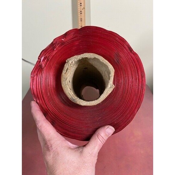 Large Spool Red Satin Decorative Craft Ribbon 3/4" Wide 13 1/2" x 7.5" 12.14 lbs - Picture 3 of 9